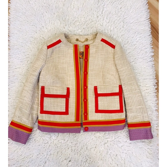 Tory Burch Jackets & Blazers - Tory Burch Farrow Jacket Size O Bloomingdales NWT